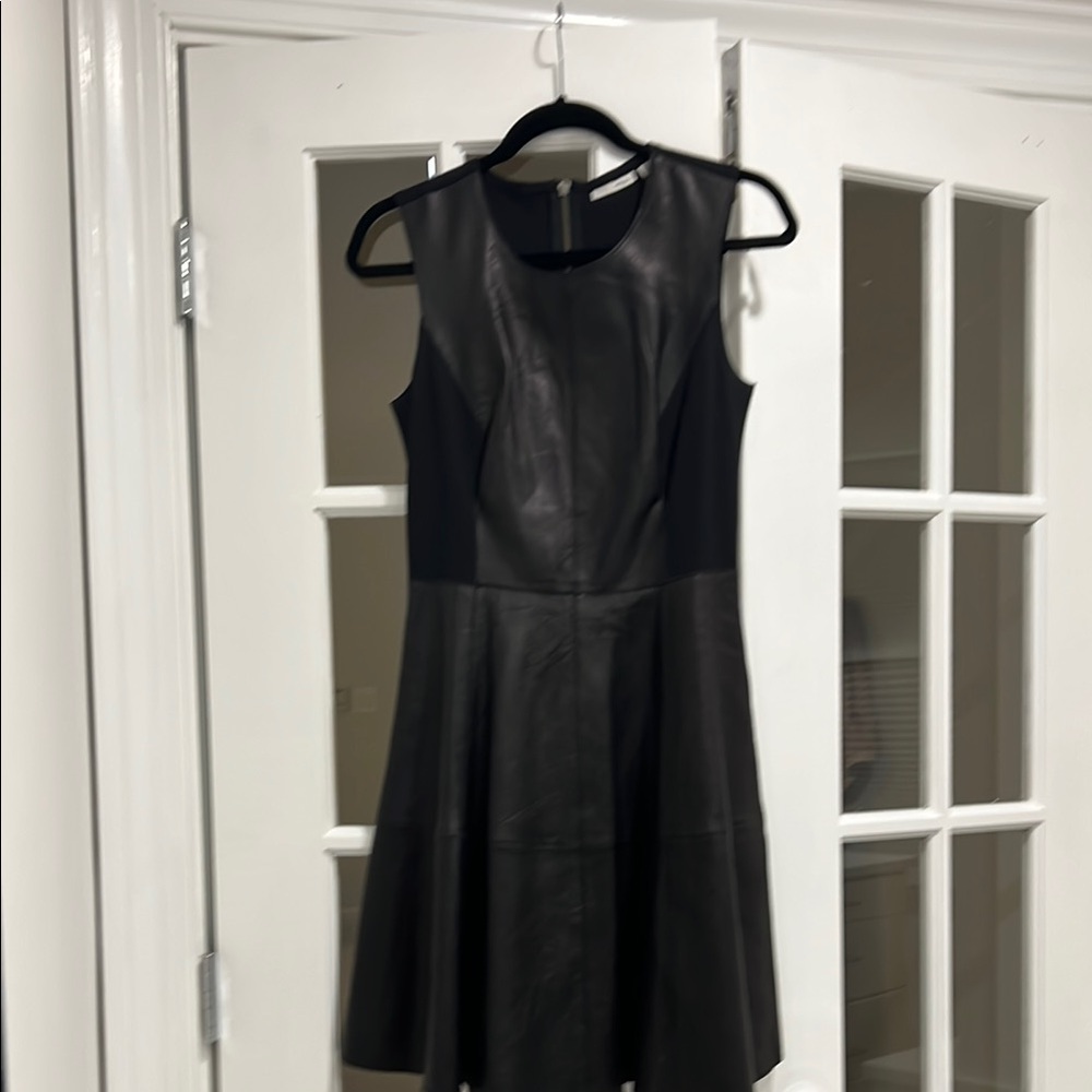 Black Fit and Flare Sleeveless Cocktail Dress